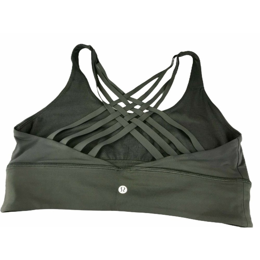 NEW NWT Lululemon Free to Be Moved Bra GRSG 12 L